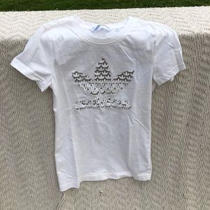White adidas T-shirt